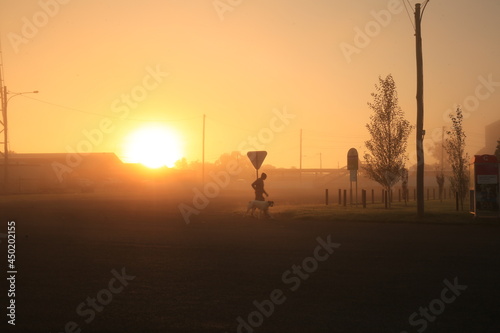 Outback Queensland, Rural living, rural transport, bush, small tows, outback sunrise, empty towns, industry, mining,  © Kevbo
