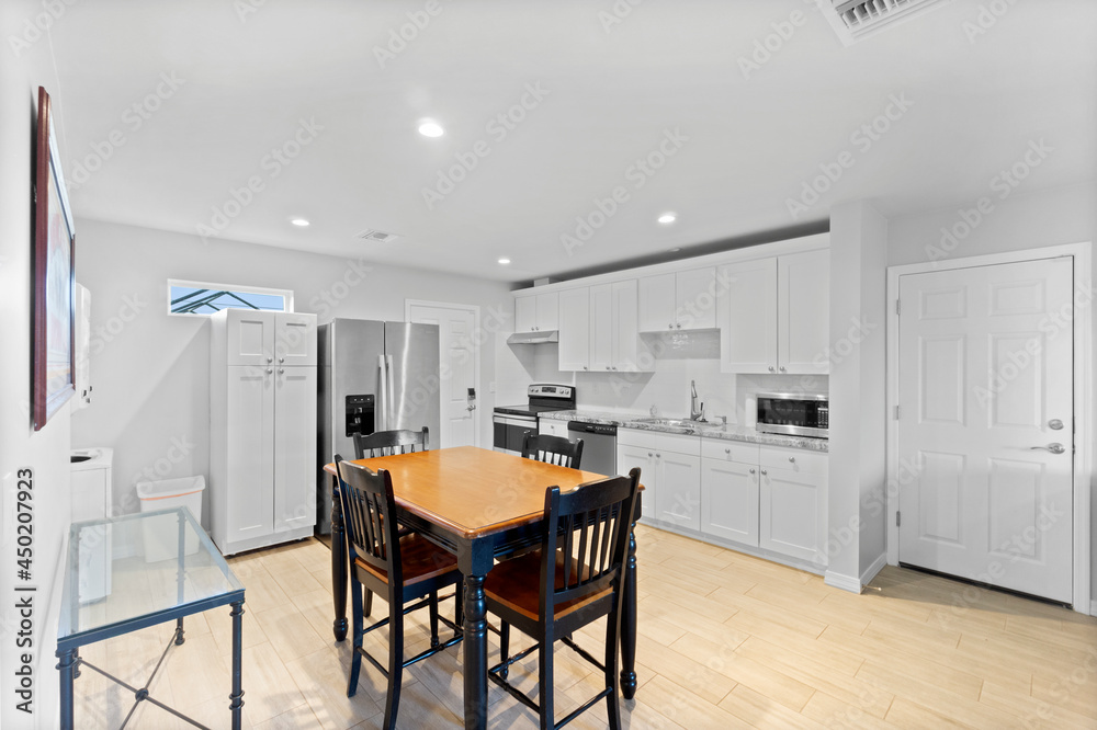 Fototapeta premium Modern White kitchen