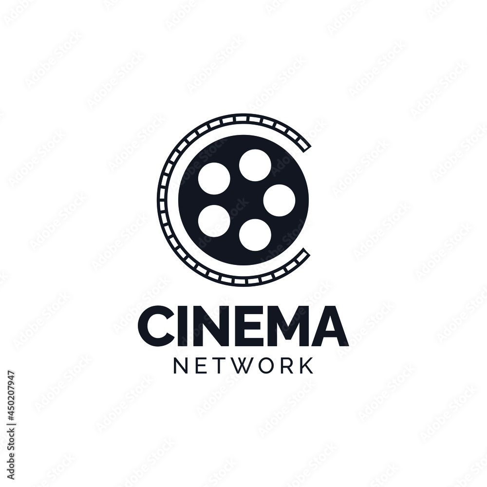 cinema logo vector template