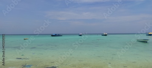 Turquoise Sea View with Blue Sky