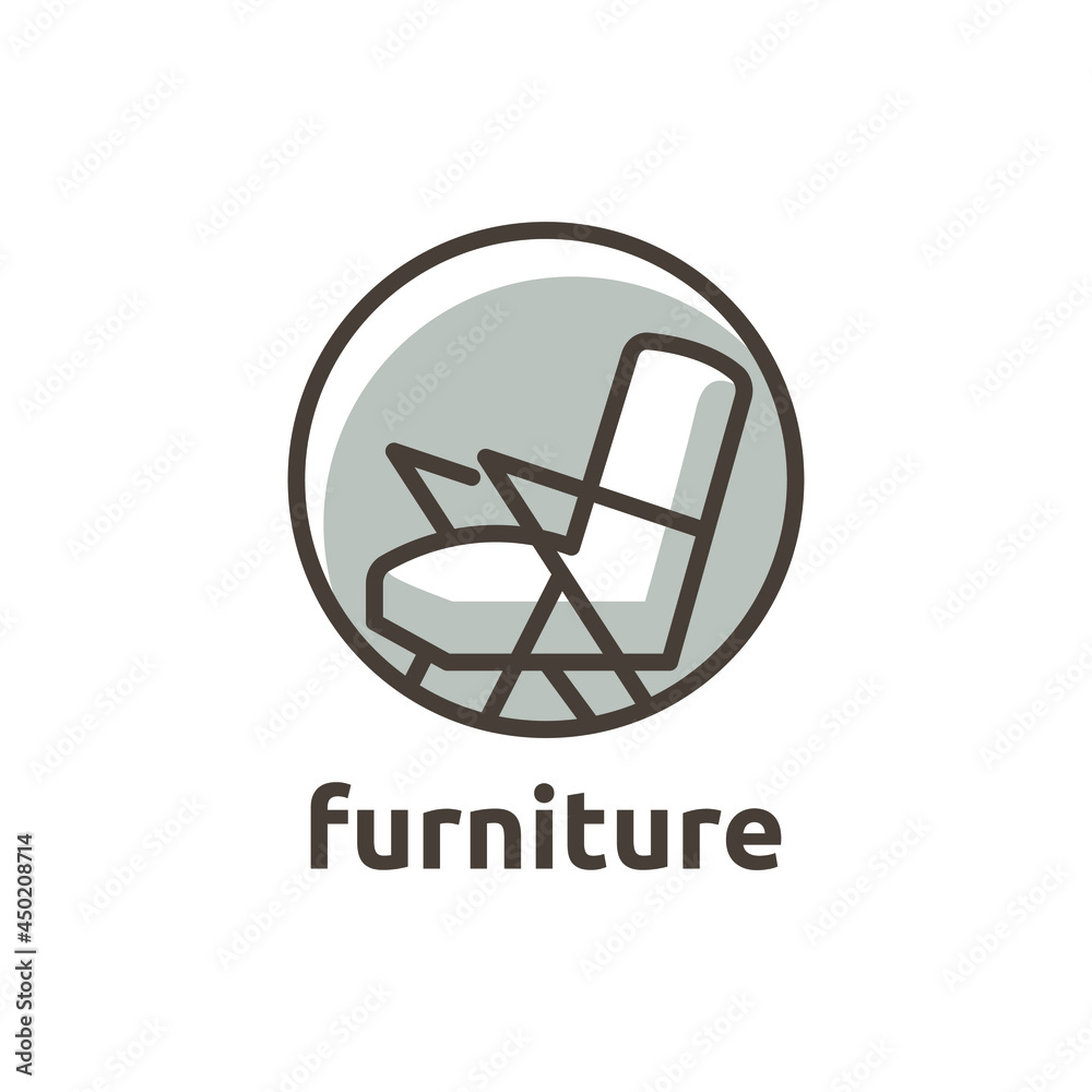 Interior furniture logo design concpt. Interior furniture logo design concpt.