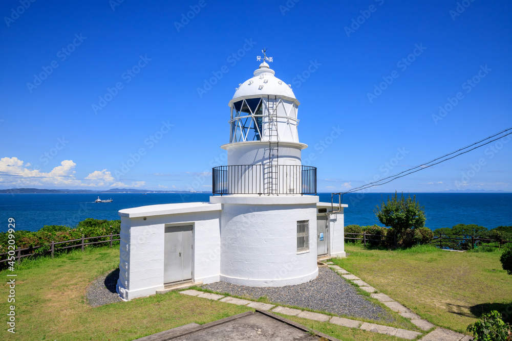 夏の部埼灯台 福岡県北九州市 Hesaki Lighthouse in summer Fukuoka-ken Kitakyusyu city 夏の部埼灯台 福岡県北九州市 Hesaki Lighthouse in summer Fukuoka-ken Kitakyusyu city
