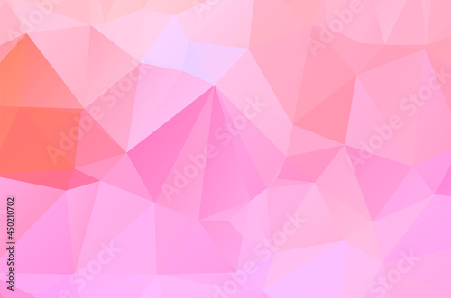 Abstract triangulation geometric pink background