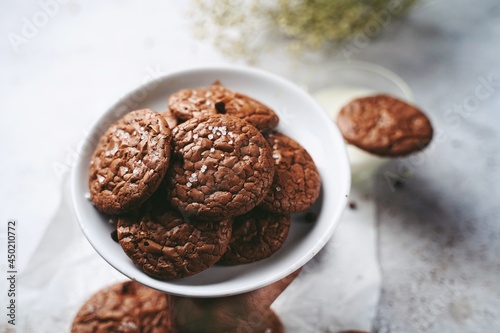 Homemade fudge Brownie cookies