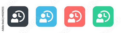 Person waiting icon.