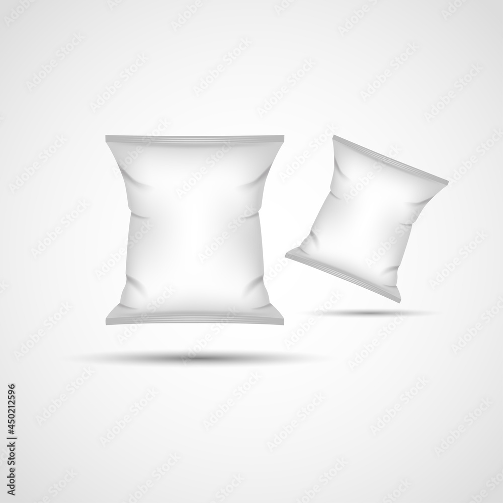Mockup Blank Foil Food Ready For Your Design And Branding. Vector illustration Mockup Blank Foil Food Ready For Your Design And Branding. Vector illustration