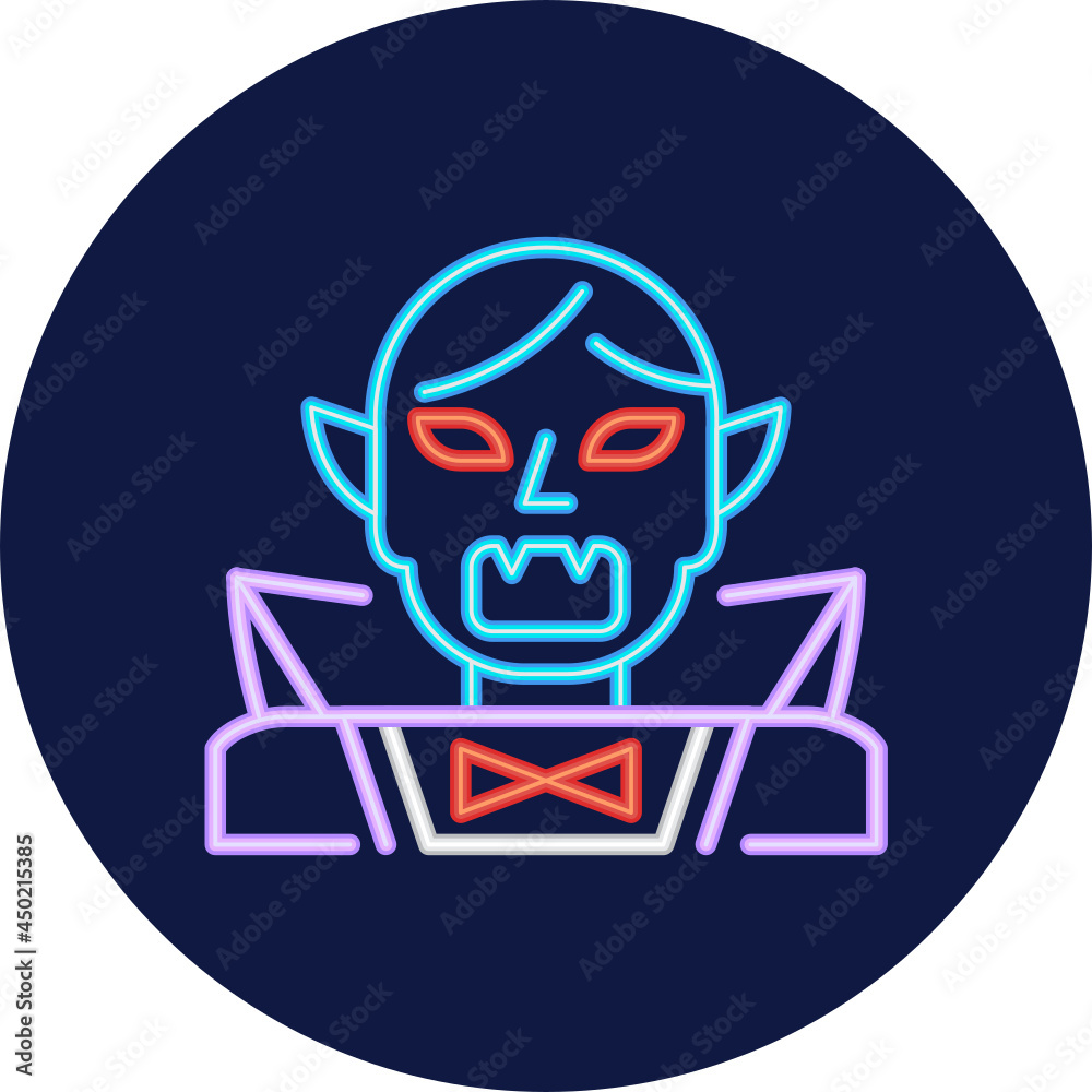 dracula neon icon dracula neon icon