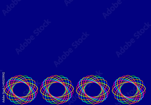 background with circles multi color 