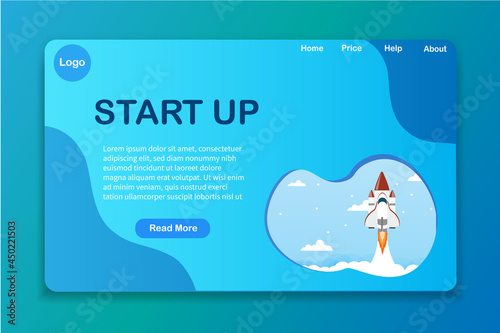 website template design. Vector illustration concept of web page design for website and mobile website development. Easy to edit and customize.