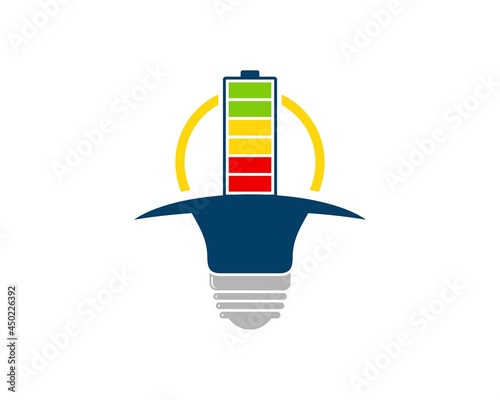 Electrical bulb with full battery inside
