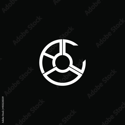 ADC letter logo creative design. ADC unique design photo