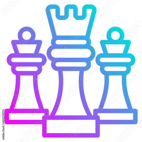 chess gradient icon photo