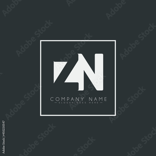 Initial Letter ZN Logo - Simple Business Logo