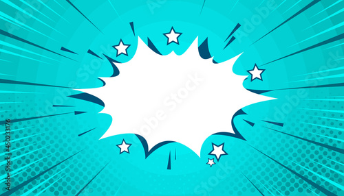 Flat design comic style background