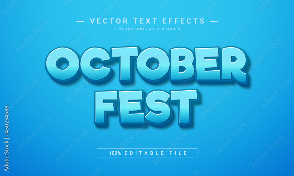 October fest editable 3d text effect October fest editable 3d text effect