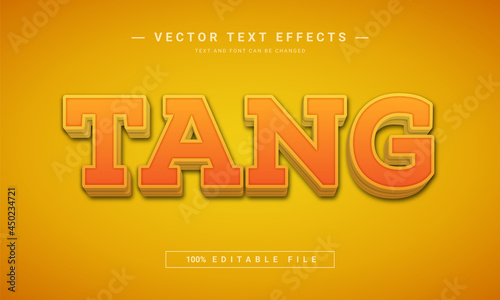 Tang Editable text effect template