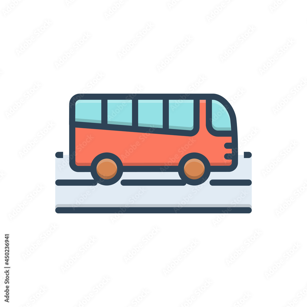 Color illustration icon for Travel