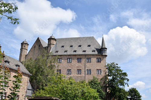 Das Marburger Schloss in Hessen Deutschland © ASonne30