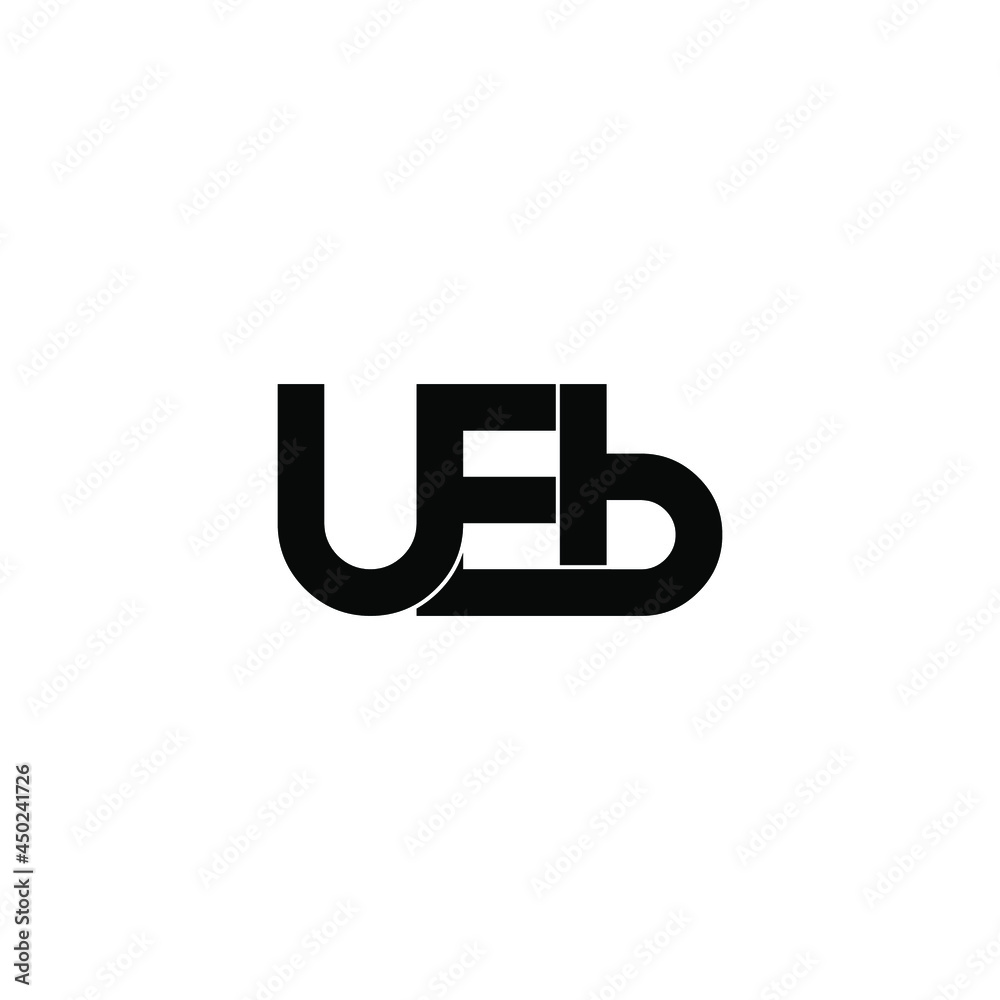 ueb initial letter monogram logo design ueb initial letter monogram logo design