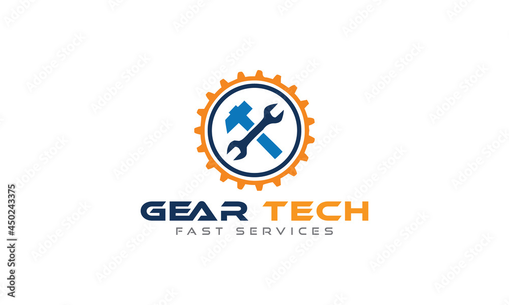 Gear service logo vector template for your business.
Gear service logo vector template for your business.