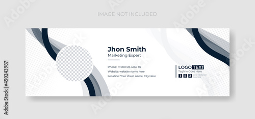 email signature business corporate templates design and corporate modern email signature vector illustration