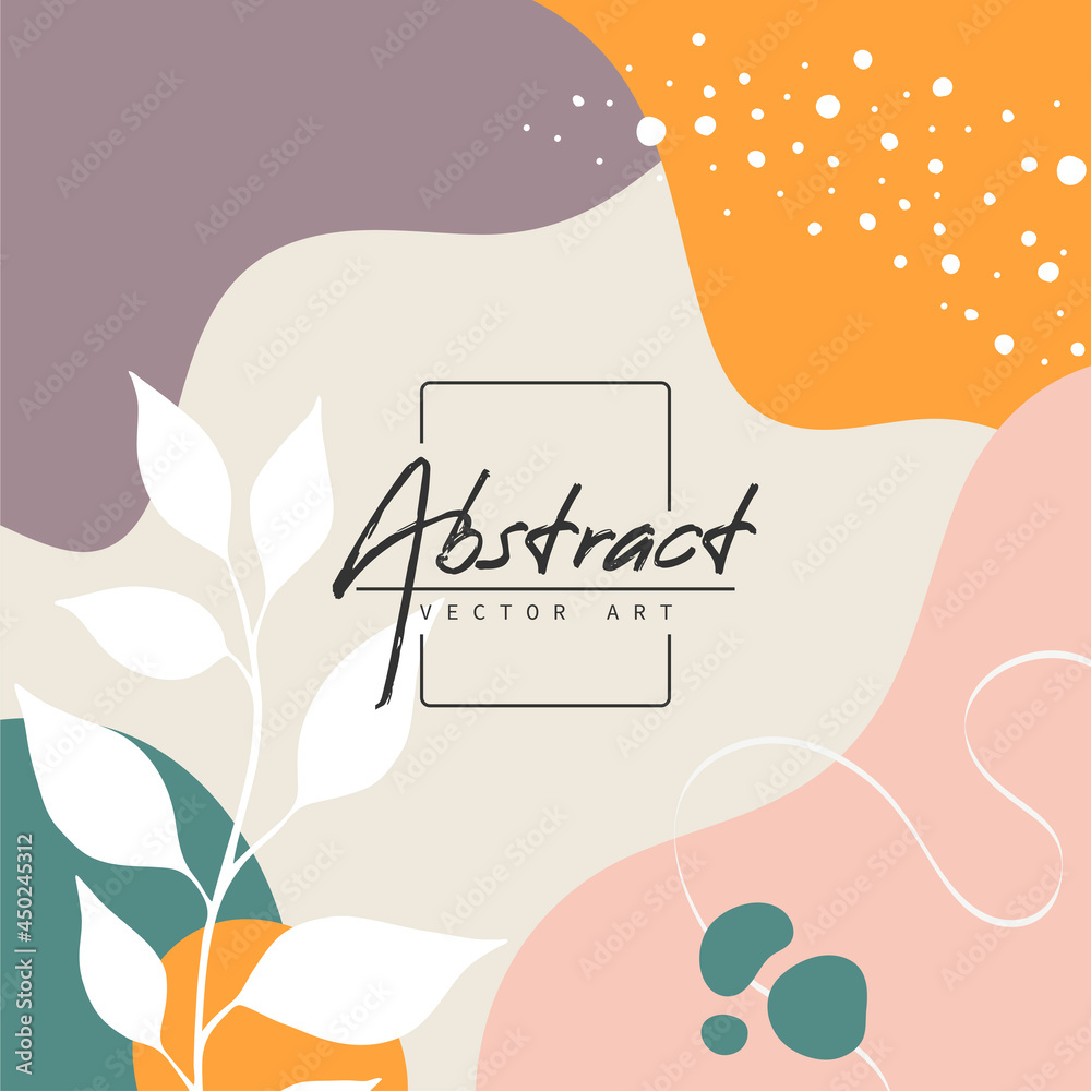 Abstract background. Modern design template in minimal style. Stylish cover for beauty presentation, branding design.