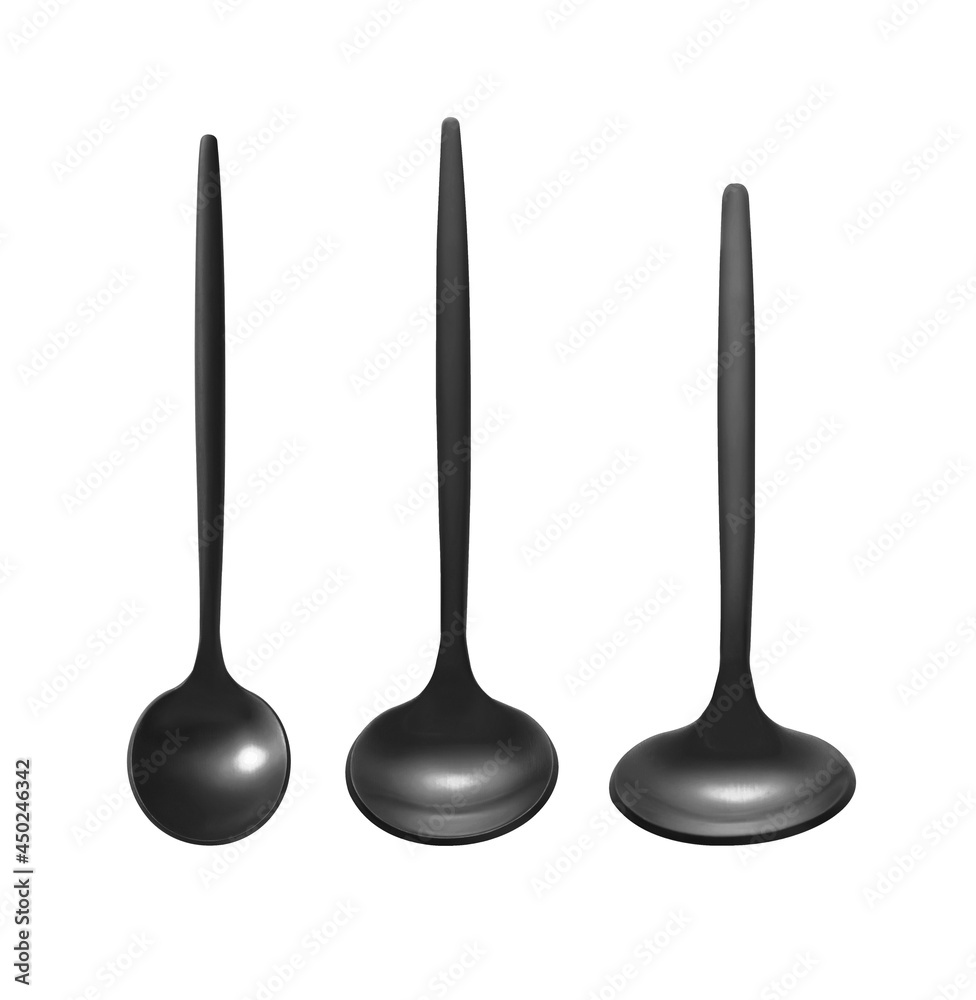 Rose gold tea spoon on a white background Rose gold tea spoon on a white background