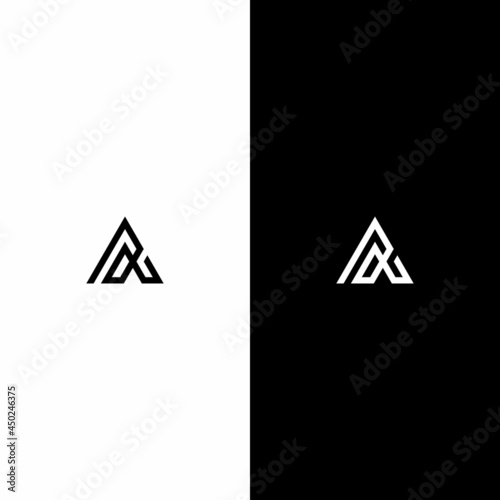 letter AA unique logo