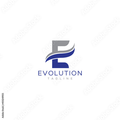 Initial Letter E Logo Template Design. technology, company, business logos, etc.