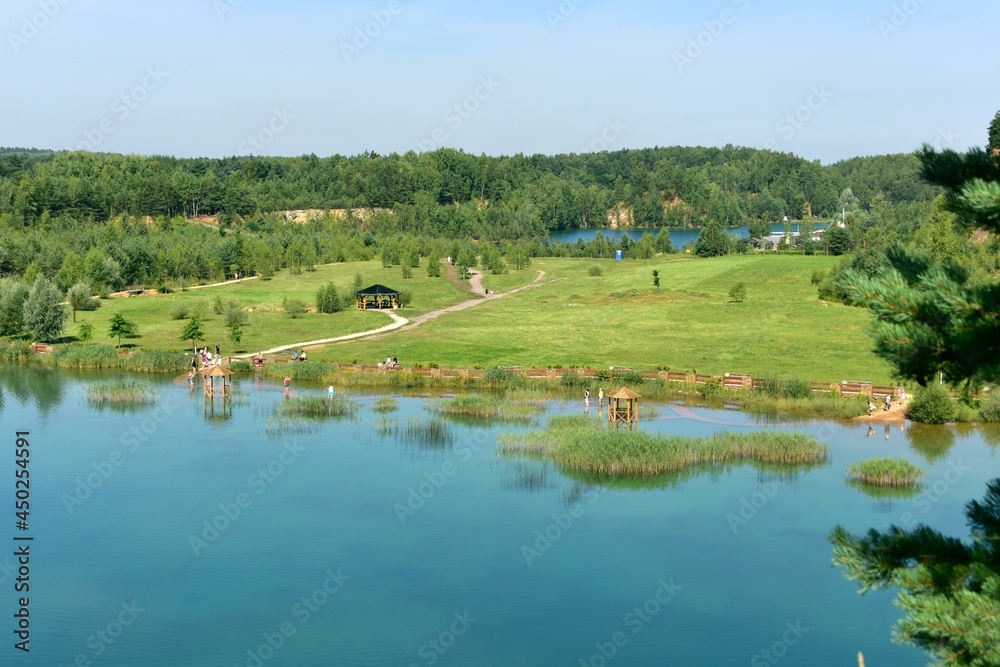 Park Gródek, dawny Kamieniołom, Polskie Malediwy, w Jaworznie na Śląsku Park Gródek, dawny Kamieniołom, Polskie Malediwy, w Jaworznie na Śląsku