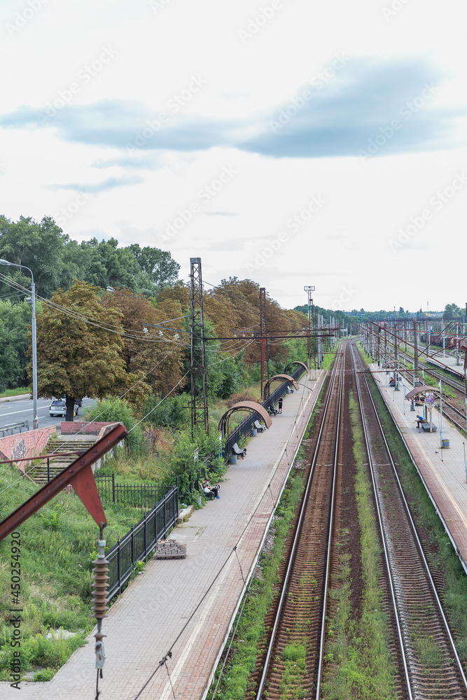 Fototapeta premium railway in the countryside
