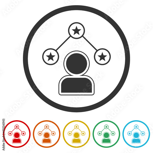 Skill ring icon isolated on white background
