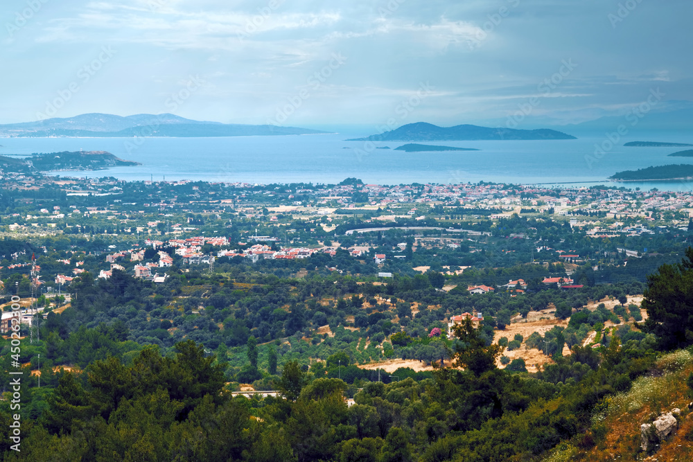 Panoramic view of Urla, Izmir province Turkey