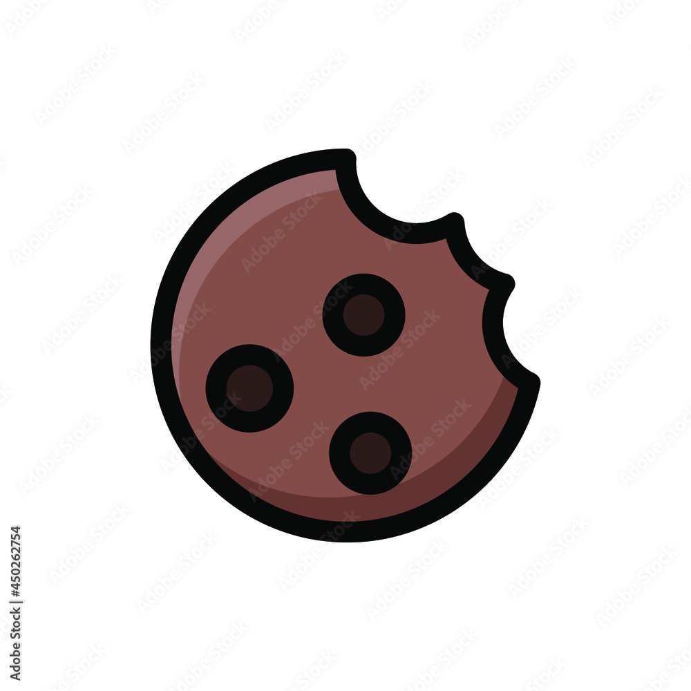 Fototapeta premium biscuit icon illustration vector graphic