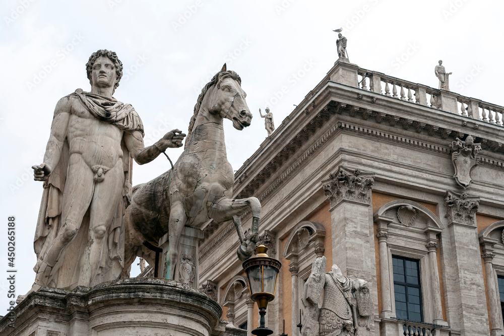Statue dei Dioscuri al Campidoglio in the Campidoglio square