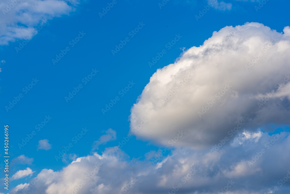 Obraz premium Cloudscape.Dramatic sky with stormy clouds,Nature clouds background