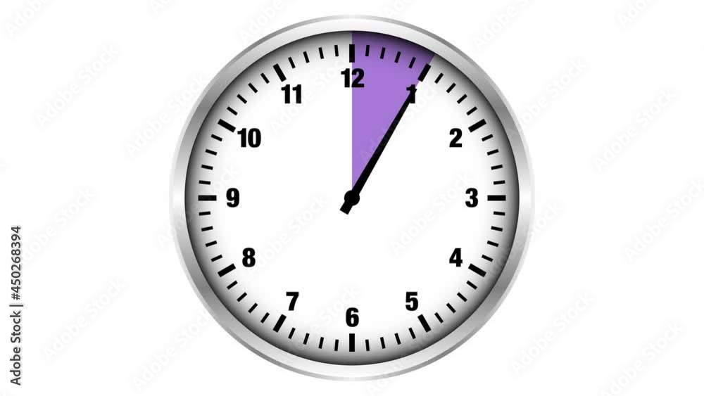 Video Silberne Stoppuhr 60 Sekunden/Minuten Lila Video Silberne Stoppuhr 60 Sekunden/Minuten Lila