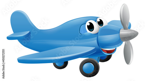 Airplane Cartoon Character