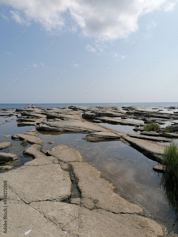 The romantic scenery in the coastal landscapes with beaches and hills in Southern Sweden, Scandinavia The romantic scenery in the coastal landscapes with beaches and hills in Southern Sweden, Scandinavia