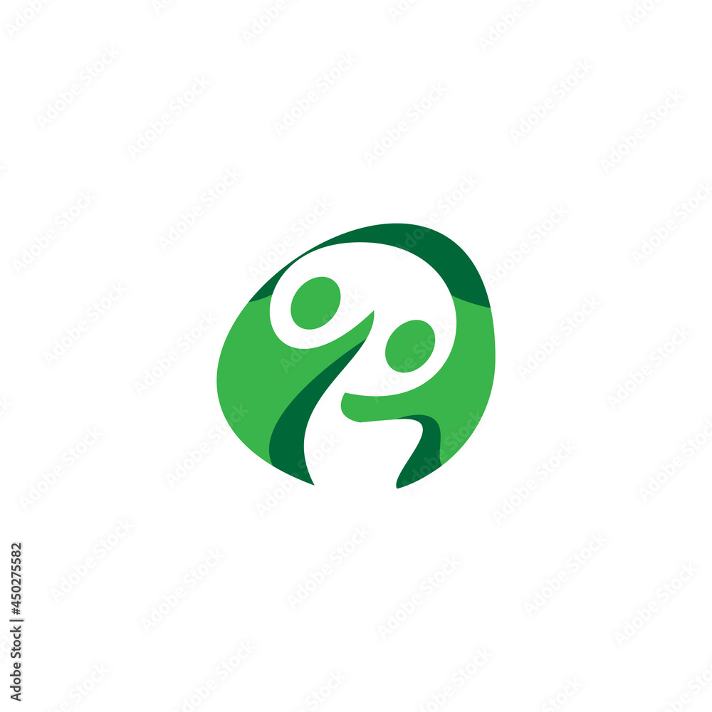 logo of two people together for volunteer community or social movement logo of two people together for volunteer community or social movement