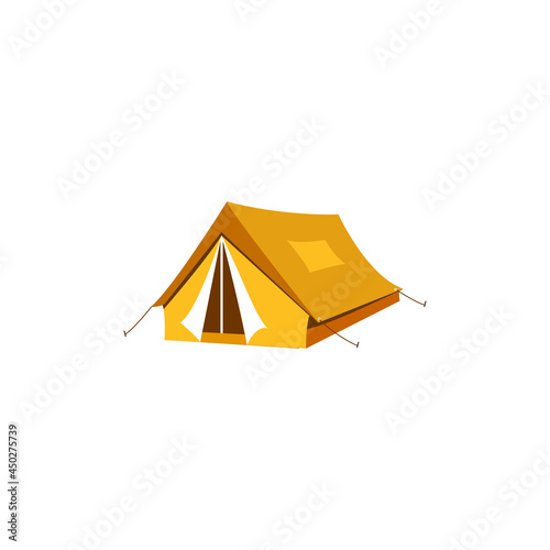 Camping tent icon illustration clipart template