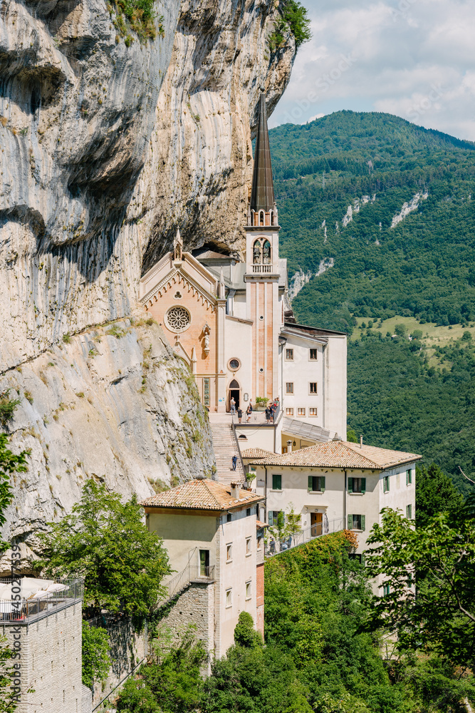 Sanctuary of the Madonna della Corona is located in the hamlet of Spiazzi in the municipality of Ferrara di Monte Baldo, in the province and diocese of Verona, in a hollow dug in Mount Baldo.