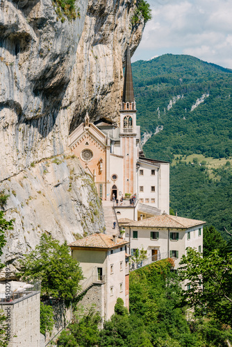 Sanctuary of the Madonna della Corona is located in the hamlet of Spiazzi in the municipality of Ferrara di Monte Baldo, in the province and diocese of Verona, in a hollow dug in Mount Baldo.