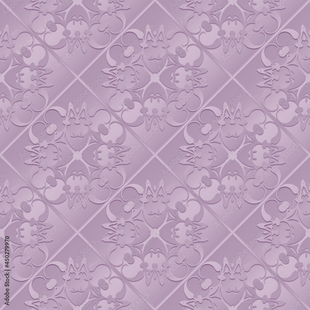 Delicate seamless pattern in pastel colors as a background for graphic design. Universal background with a regular motif. Original decoration on regular  texture.