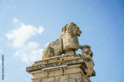 lion statue at Arles France