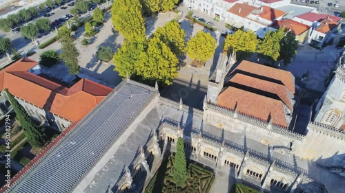 Aerial view of Mosteiro de Batalha (Monastery of Batalha), Portugal