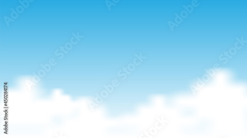 Blank sky background with cloud