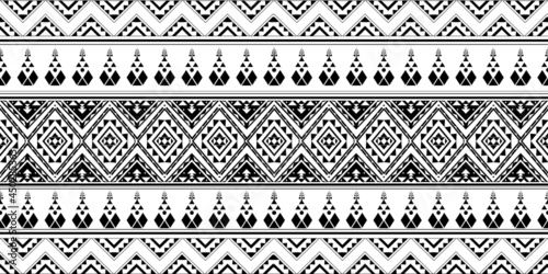seamless ethnic pattern design.Geometric ethnic oriental ikat pattern traditional Design.Geometric ethnic oriental pattern traditional Design for background,carpet,clothing,wrapping,fabric,embroidery 