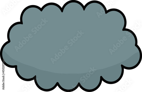 black cloud illustration design