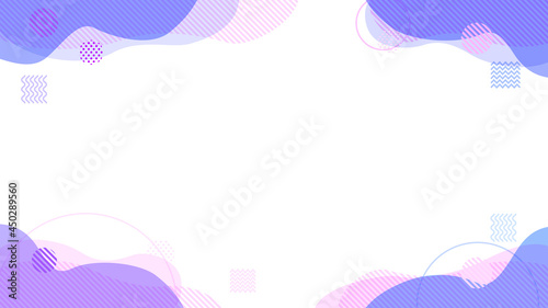 紫色抽象幾何学曲線のフレーム背景